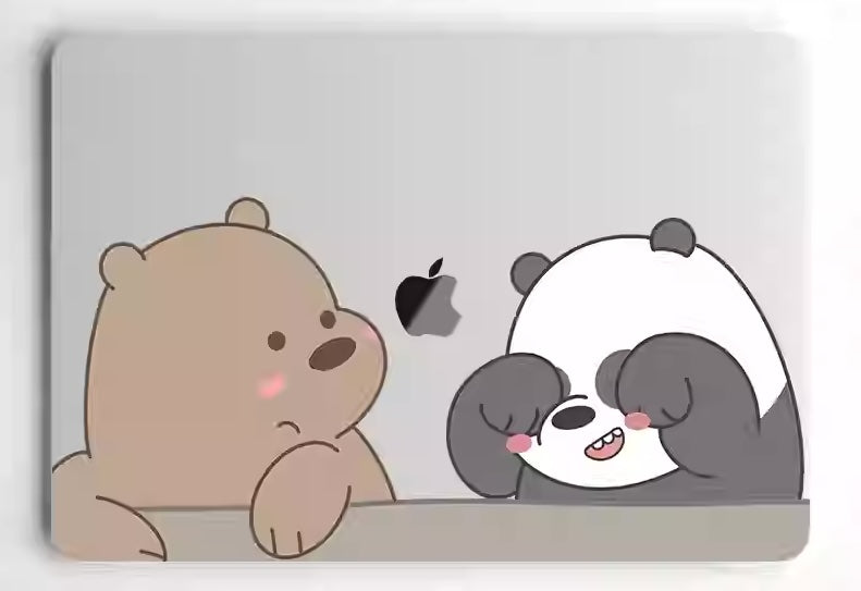 2024 MacBook Stickers - We Bare Bears